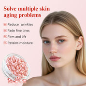 Cápsulas de Suero de Retinol HKH para la Cara: Suero Antienvejecimiento para Arrugas con Vitamina A y E Colágeno para Mujeres - Hidratante Suavizante de Líneas Finas y Reafirmante de la Piel - Amigable para Viajes (38 Cápsulas)