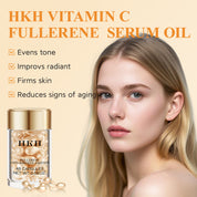 Suero de Vitamina C HKH para la Cara: 48 Cápsulas Suero Reparador de Arrugas Anti-Envejecimiento con Retinol - Aceite de Vitamina E y Niacinamida para Mujeres - Cuidado Profundo Diario de la Piel para Alisar, Hidratar y Iluminar Líneas Finas