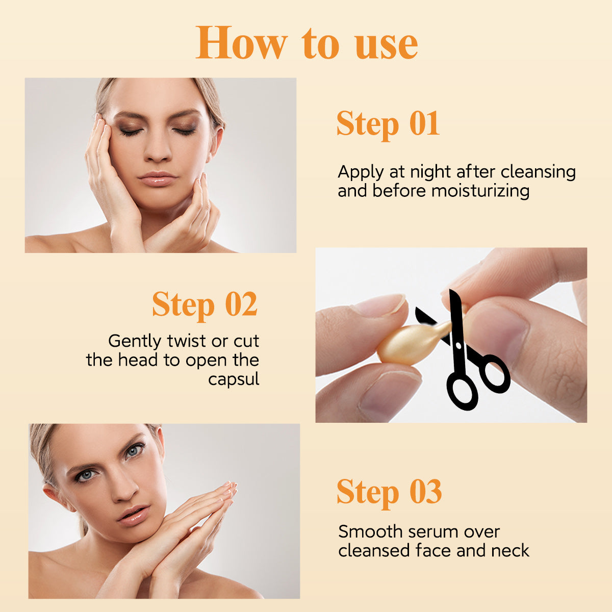 HKH Suero Super Vitamina C para la Cara - Cápsulas de Suero Facial Antienvejecimiento con Vitamina E y Niacinamida - Suero de Vit C para Mujeres - Hidratante y Uniforme en el Tono de Piel - Amigable para Viajes (38 Cápsulas)