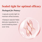 HKH Retinol Serum Capsules for Face: 48 Capsules Vitamin A Anti-Aging Wrinkle Skin Care Night Serum - Vitamin E Collagen Oil for Women - Daily Deep skincare for Fine Lines Smooths Hydrates - 0.58 Oz