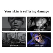 Cápsulas de Suero de Triple Vitamina C para la Cara: Corrección de Manchas Oscuras con Camelia Niacinamida VE Suero Antienvejecimiento para Mujeres - 28 Cápsulas para Tensar la Piel Flácida y las Líneas Finas