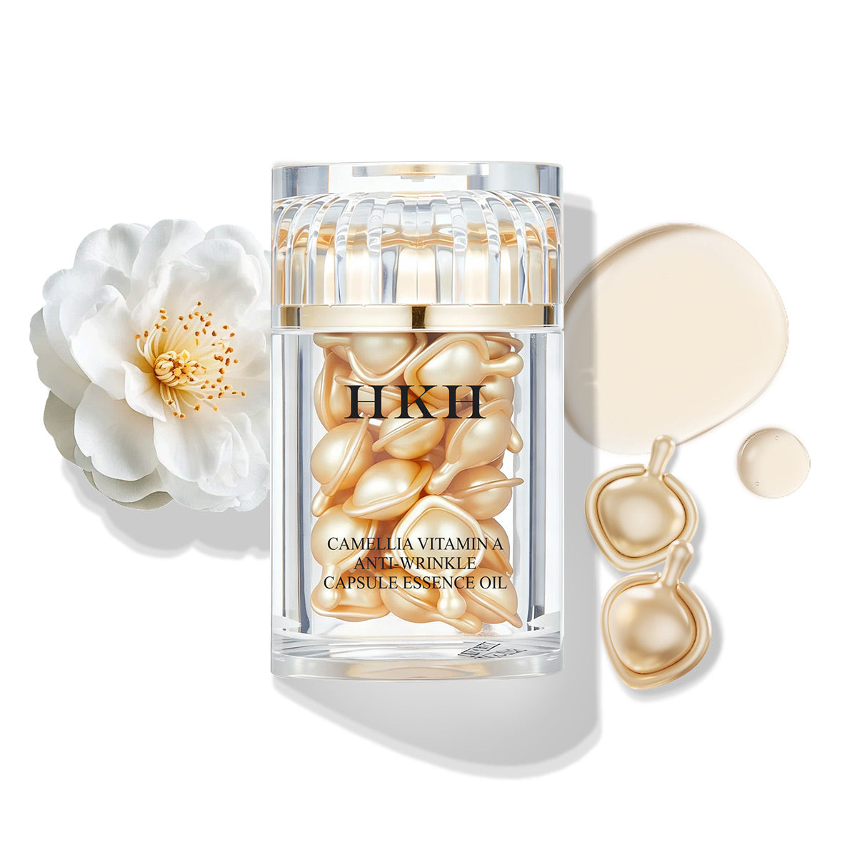 HKH Retinol + HPR Serum for Face - Anti-Aging Wrinkle Skincare Night Retinol Capsules - Peptide Serum for Women - Skincare Fine Lines & Tighten Sagging Skin - Fragrance & Alcohol-Free & Non-Greasy