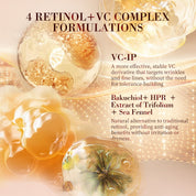 Cápsulas de Suero de Retinol Bakuchiol HKH: 30 Dosis Única de Suero Antienvejecimiento para Arrugas con HPR y Vitamina C para Mujeres de 25 a 55 Años - Mejora Arrugas y Manchas Oscuras - Reafirmante, Suavizante e Hidratante - Amigable para Viajes